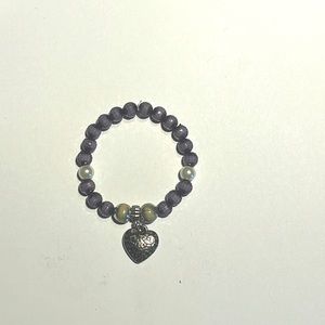 adjustable beaded locket bracelet